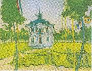 The town hall in Auvers on 14 July 1890 Vincent Van Gogh